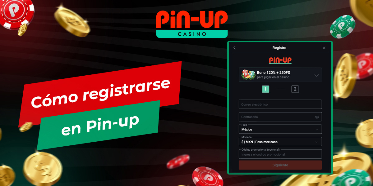 Instrucciones paso a paso para crear una nueva cuenta Pin-up
