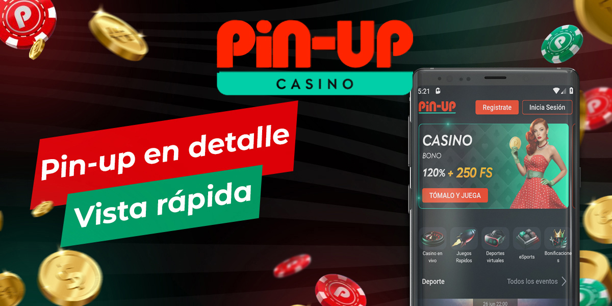 Visión general del sitio web de la casa de apuestas Pin-up